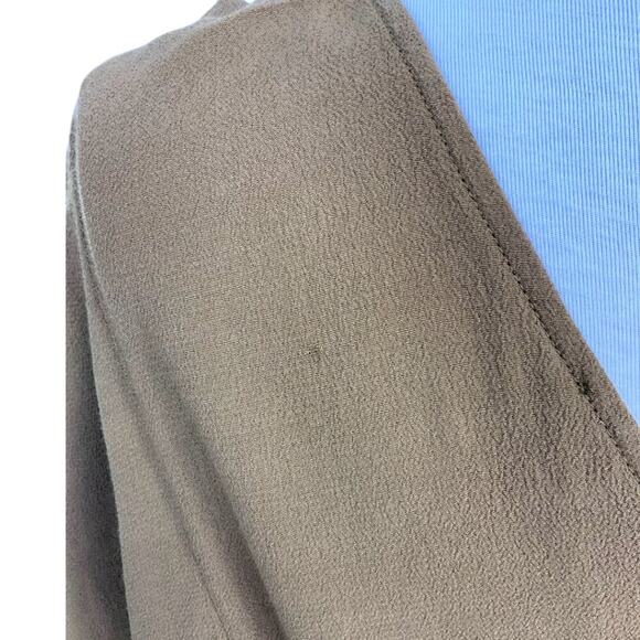 Madewell Downtown Tie-Back Dress Weathered Olive Size Large $118 MSRP - Picture 8 of 9